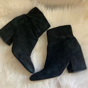 Sam Edelman Suede Leather Block Heel Booties